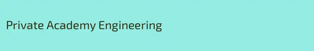 Private Academy Engineering 